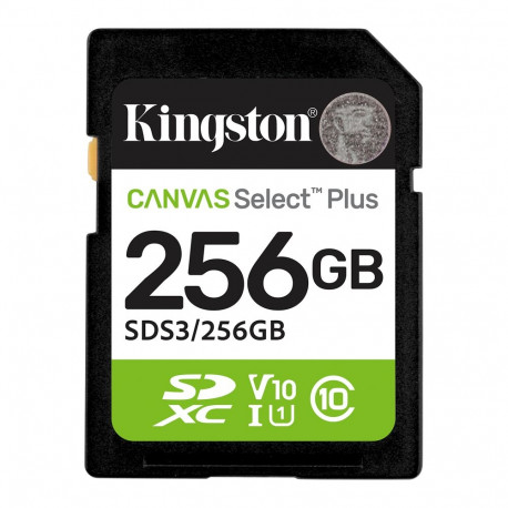 KINGSTON 256GB SDXC Canvas Select Plus Gen3 150MB/s C10 UHS-I U1 V10