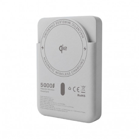 Powerbank compatible with MagSafe Forcell F-Energy MagStand QI2 F5K10 QC3.0 PD3.0 20W 5000 mAh white