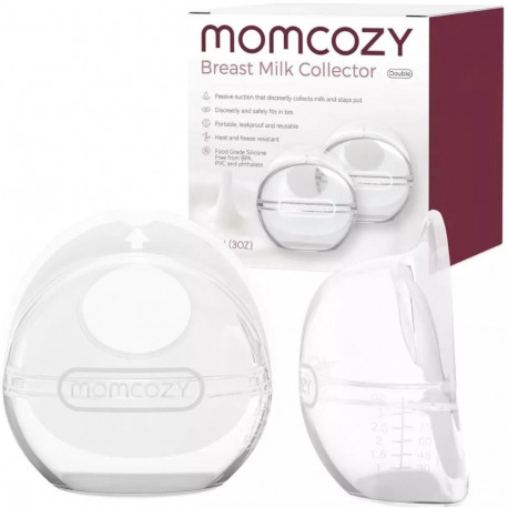 Momcozy reusable milk collector, 90 ml, set of 2