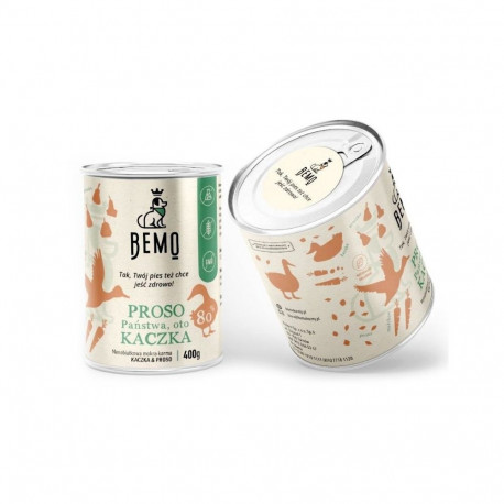 BEMO Proso Państwa oto Kaczka Mono - wet dog food - 400g