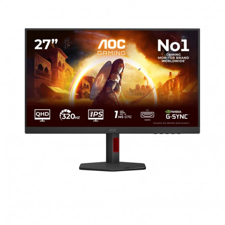 AOC arvutimonitor G4 Q27G4SRU 68,6cm (27") 2560 x 1440 pikslit Quad HD LED, must, punane