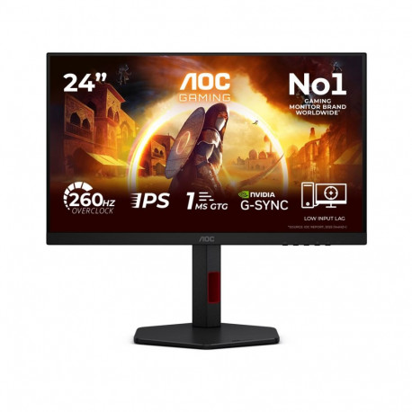 AOC arvutimonitor G4 24G4ZR 60.5cm (23.8") 1920 x 1080 pikslit Full HD LED, must, punane