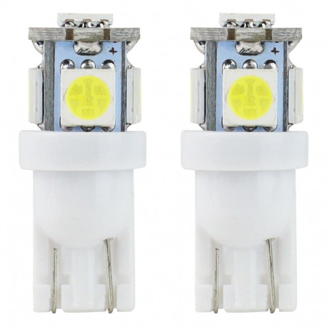 Led pirn 2tk T10 W5W 5SMD 12V