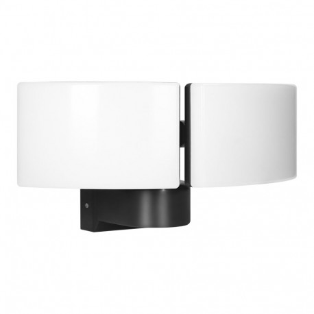 TOS DUO LED 2x20W kahekordne aialamp, 2x1600lm, IP65, 4000K, PC, must