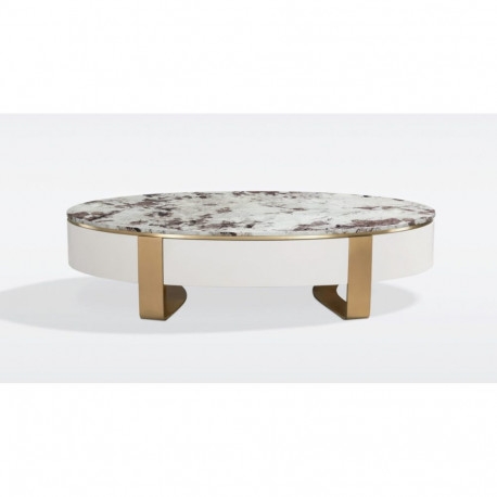 Diivanilaud STILIG 150x80cm, valge/kuldne