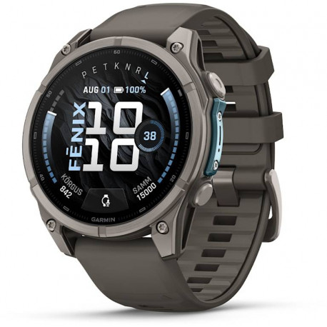 Garmin fenix 9 47mm, titanium/pebble gray
