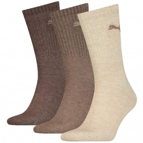 Puma sokid 880355 27 3-pakk, beežid, pruunid