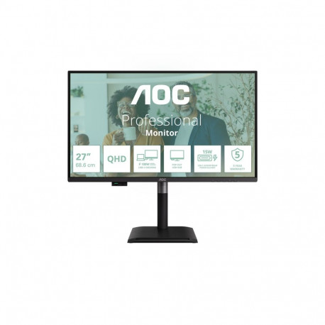 AOC Q27P4CV 27inch IPS QHD 120Hz 4ms HDMI 2.0 DP USB C DP Alt Mode PD 96W HAS
