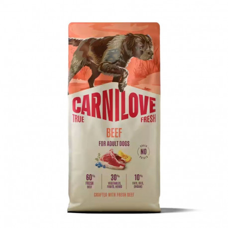 CARNILOVE kuiv koeratoit True Fresh veiseliha 12kg