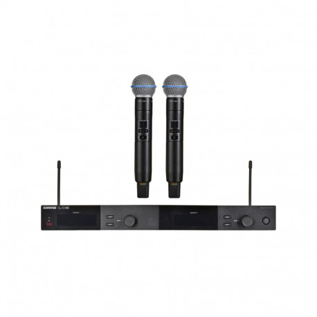Shure SLXD24DE/B58-G59 - dual digital wireless system with two transmitters/handheld microphones (47