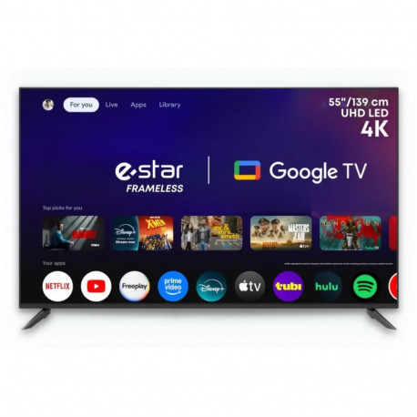 eSTAR nutiteler 55A1T2 139.7cm (55") 4K Ultra HD Wi-Fi 250cd/m², must