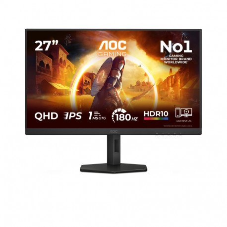 AOC G4 Q27G4XF, 68.6 cm (27"), 2560 x 1440 pixels, Quad HD, LED, 1 ms, Black, Grey