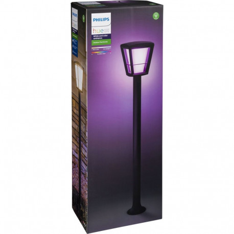 Philips Hue Econic Outdoor-älypylväsvalaisin, musta, korkea, 100 cm, 1150 lm