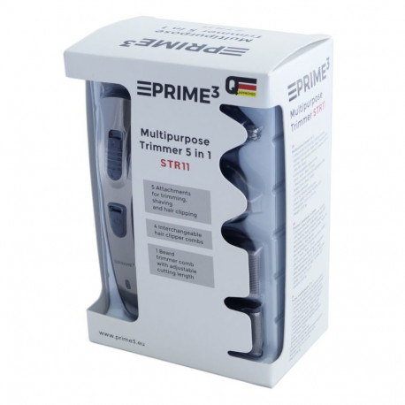 Hair Trimmer - PRIME3 STR11 Black, Grey NiMH 45 Min 5 Attachments