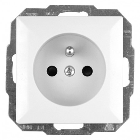 Üksik süvistatav pistikupesa 2p+z, 16A, 250V (moodul)