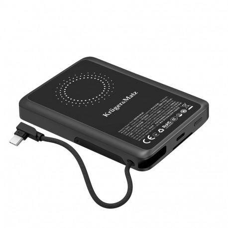 Kruger&Matz akupank 10000mAh Li-pol QC- ja PD-funktsiooniga, CCC-sertifikaadiga (Aasia riigid)