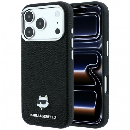 KARL LAGERFELD case for IPHONE 18 Pro Max/ 17 Pro Max compatible with MagSafe (Grained Choupette Hea