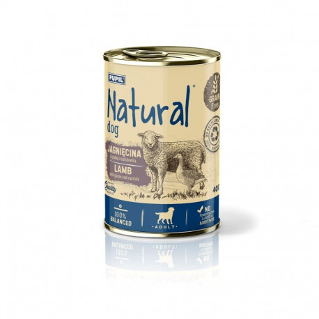 NATURAL märg koeratoit lambaliha, hane ja porgandiga 400g