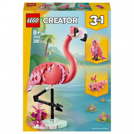 LEGO Creator metsikud loomad: roosa flamingo 31170