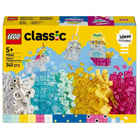 LEGO võlukarp 11040 Classic läbipaistvate klotsidega