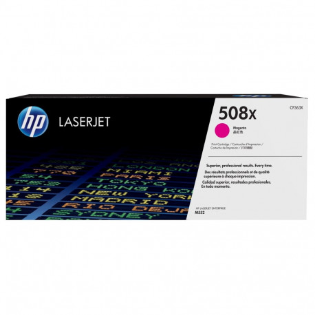 HP 508X suure tootlikkusega magenta originaal LaserJet toonerikassett
