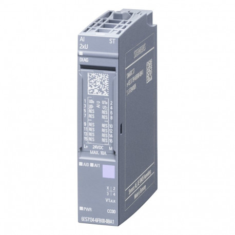 "SIEM 6ES7134-6FB00-0BA1 SIMATIC ET 200SP, analoges Eingangsmodul, AI 2xU"