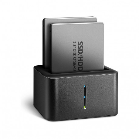 "AXAGON ADSA-D25 SATA 2.5 CLONE DUAL SSD Dock Station - USB 3.2 Gen 1"
