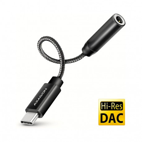 AXAGON heliadapter ADA-HC USB-C Hi-Res, 3,5mm pistik, 32bit, 384kHz