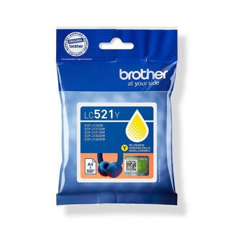 Brother LC521Y Yellow Inkjet Cartridge