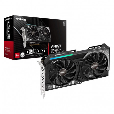 Asrock Graphics Card||AMD Radeon RX 9060 XT|16 GB|GDDR6|128 bit|PCIE 5.0 16x|Dual Slot Fansink|RX906