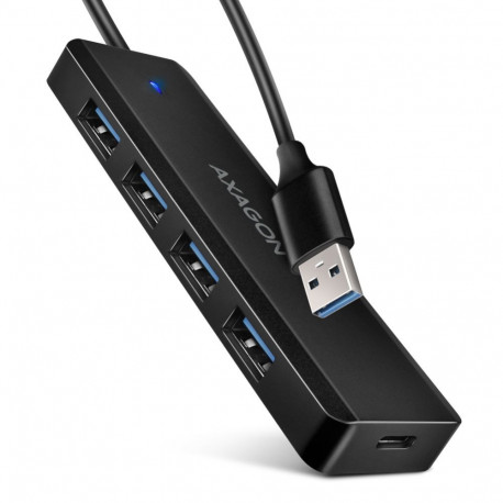 Axagon Travel four-port USB-A 5Gbps hub | HUE-C1A