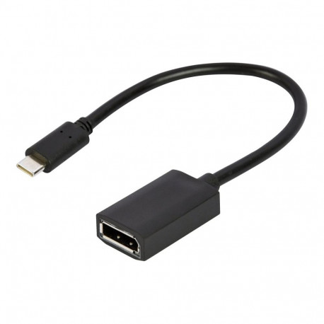 Cablexpert USB Type-C to DisplayPort adapter cable, 4K, 15 cm, black | Type-C to DisplayPort