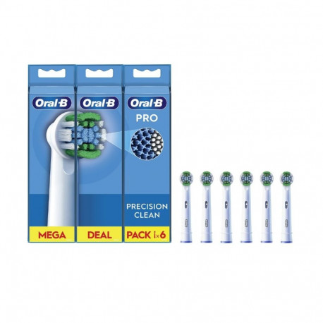 Oral-B | Precision Clean Brush Set | EB20RX-6 | Heads | For adults | Number of brush heads included 