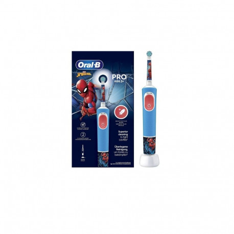 Oral-B Vitality PRO Kids Spiderman Electric Toothbrush, Blue