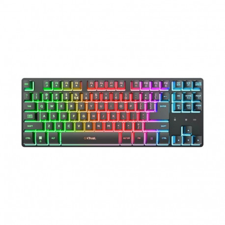 Mänguriklaviatuur Trust GXT831 Thado TKL WL SWE, must