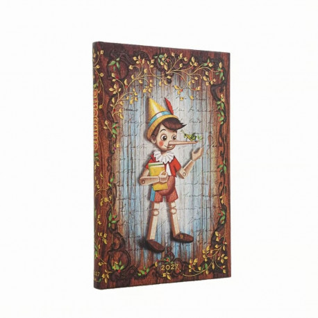 Raamatkalender 2027 Paperblanks Carlo Collodi, Pinocchio Maxi nädal horisontaalne