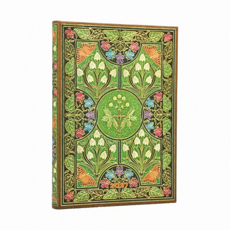 Raamatkalender 2027 Paperblanks Poetry in Bloom Midi nädal horisontaalne