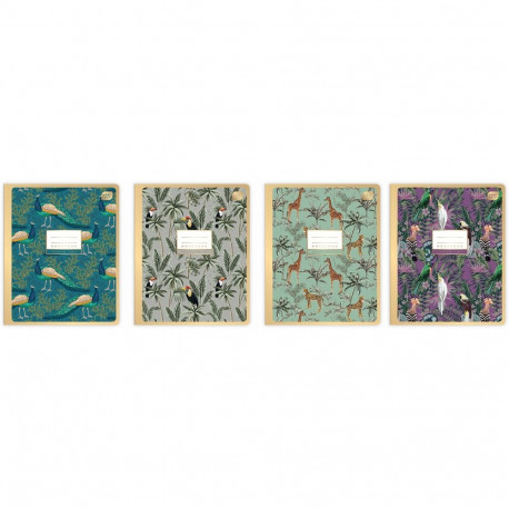 Kaustik 165x208 48 lehte, 5x5ruut, METALLIC GOLD assortii Interdruk