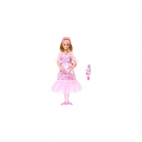 Barbie in the Nutcracker Clara Ballerina Doll with Articulated Ankles, Includes Toy Nutcracker