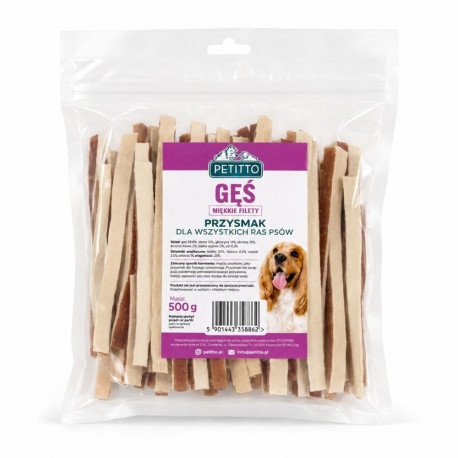 PETITTO pehmed hanemaitselised võileivamaiused koertele 500g