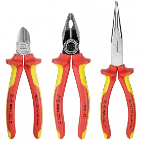 Knipex 00 20 12 mehaaniku tööriistakomplekt 3 tööriista