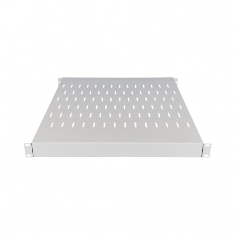 Półka regulowana 19" 1U głęb. 500-900mm, szara, 4 punkty mocowania ALANTEC
