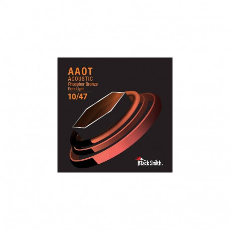 BlackSmith AAPB-1047-3P - 3 komplety struny do gitary akustycznej 010-047, AAOT