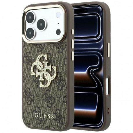 Case for IPHONE 18 Pro Max/17 Pro Max (Big Strass Logo 4G) brown