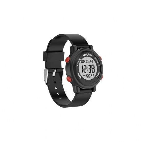 DIGITAL WATCH SPONGE WATCHME BLACK