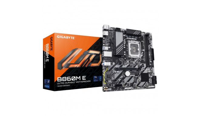 Gigabyte B860M E | Processor family Intel | Processor socket LGA1851 | DDR5 | Supported hard disk dr