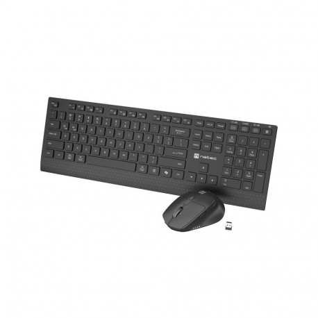 Natec Keyboard and Mouse | Stringray 2 | Keyboard and Mouse Set | Wireless | US | Black