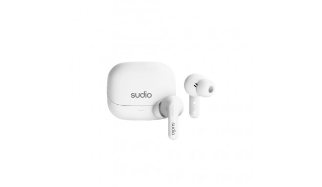 SUDIO C8 True Wireless Earbuds, White