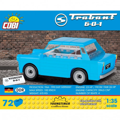 Trabant 601 ehitusklotsid, 72 elementi