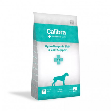 CALIBRA Veterinary Diets hüpoallergeenne kuivtoit koertele Skin&Coat 12kg